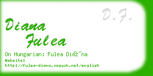 diana fulea business card